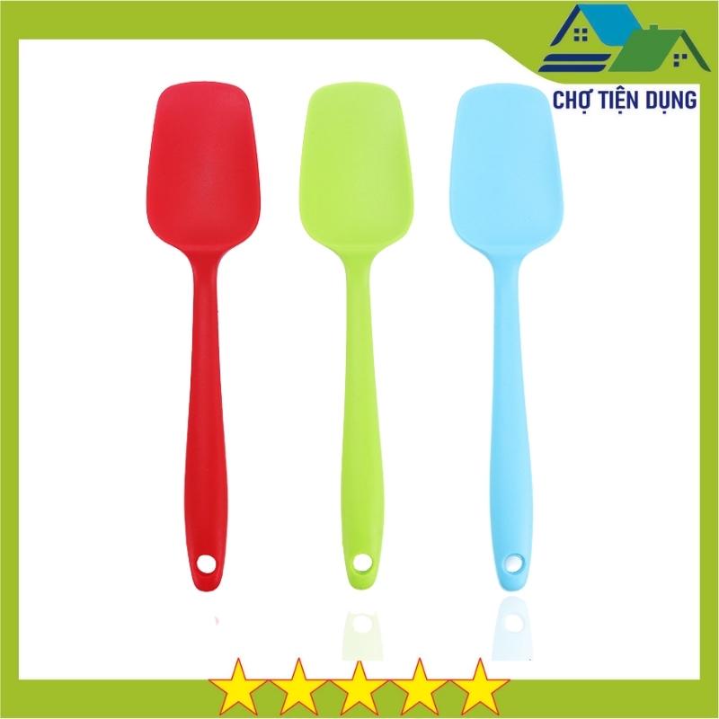 Spatula Cây Vét Bột Phới Trộn Bột Dạng Thìa Dụng Cụ Làm Bánh Nhà Bếp Bằng Silicon Chịu Nhiệt Cao Cấp  - SPA210THIA