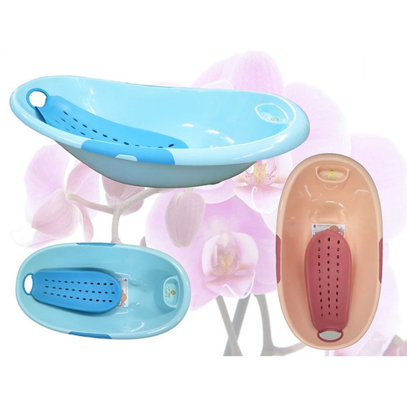 Chậu tắm gội cho bé kèm lưới tắm loại to dày