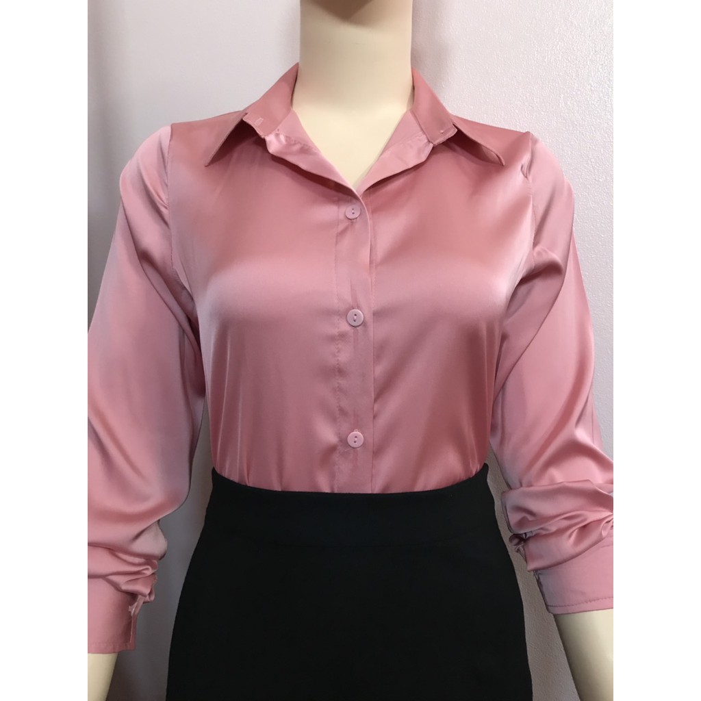 Áo sơ mi nữ Lụa Bóng Hàn | BigBuy360 - bigbuy360.vn
