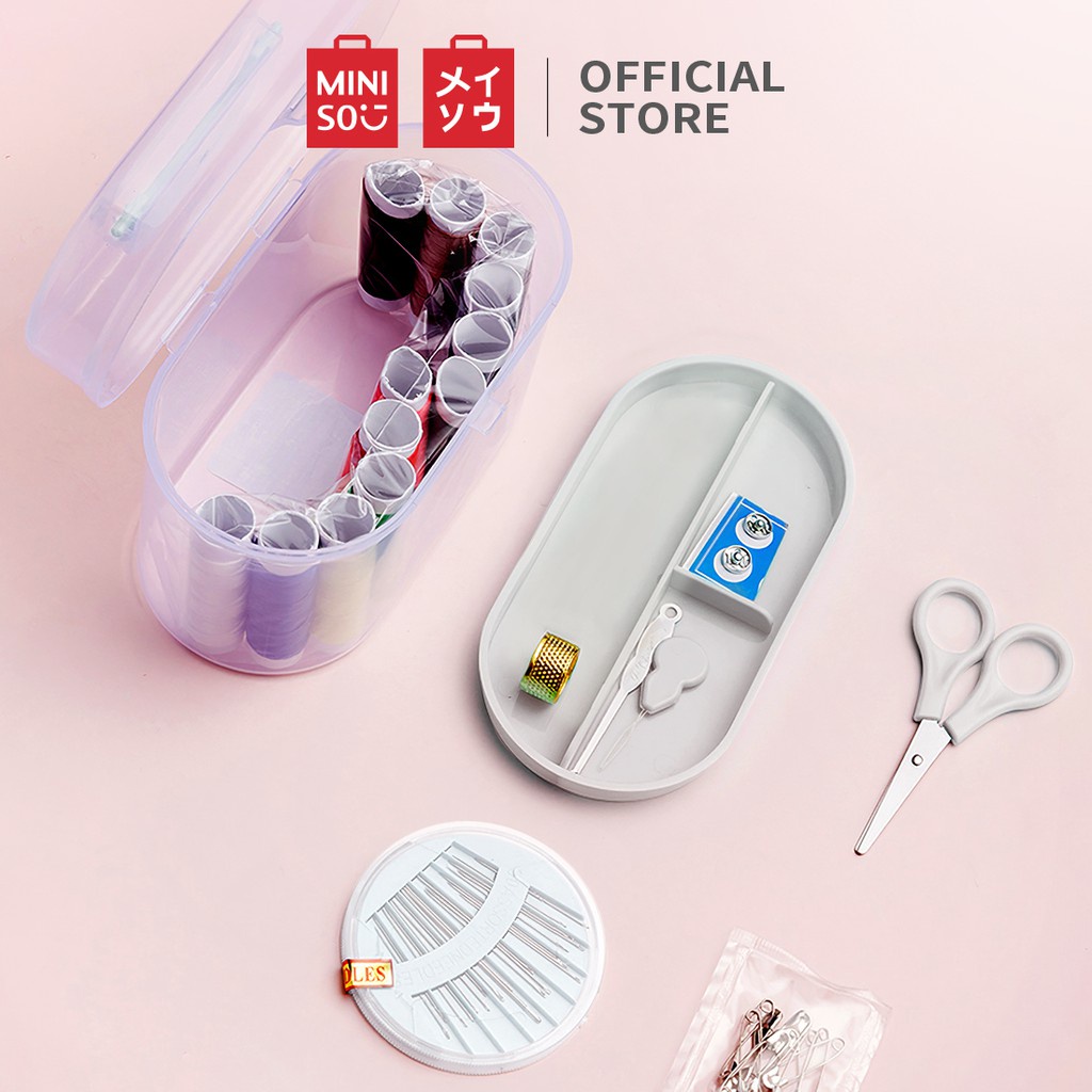 [Mã LIFECPMALL giảm 12% đơn 250K] Bộ dụng cụ may vá 3 món Miniso (Nhiều Màu) - Hàng Chính Hãng