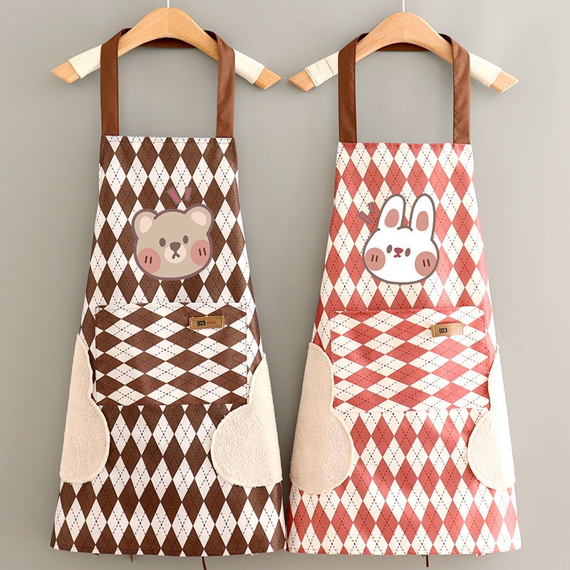 Tạp Dề ở Nhà Phiên Bản Hàn Quốc Quần áo Làm Việc Nấu ăn Dễ Thương Nhật Bản Dành Cho Nam Và Nữ Tạp Dề Mới Phục Vụ Nhà Bếp Tạp Dề Nhà Bếp Bằng Vải Tay