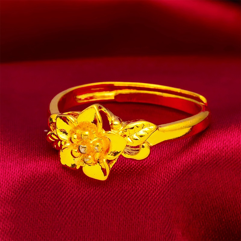 Nhẫn Mạ Vàng 24k In Chữ Cop 916