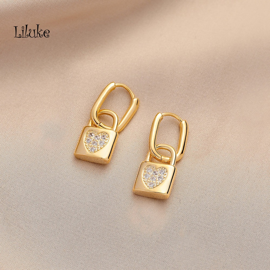 Đôi Khuyên Tai HìNh TráI Tim LấP LáNh ThờI Trang Cho Nữ