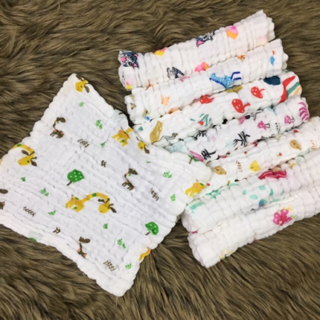 Khăn sữa aden 6 lớp/30x30cm