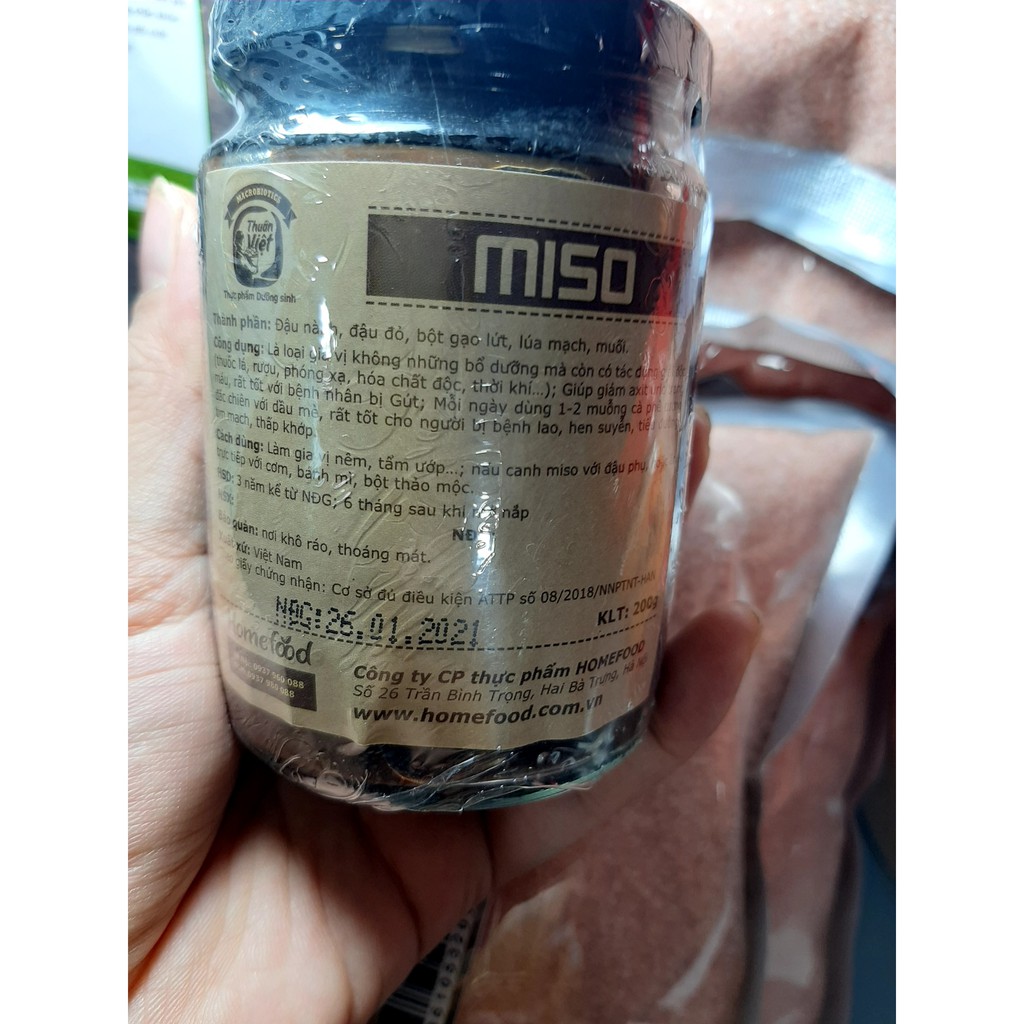 Miso đậu đỏ thuần chay 200ml.