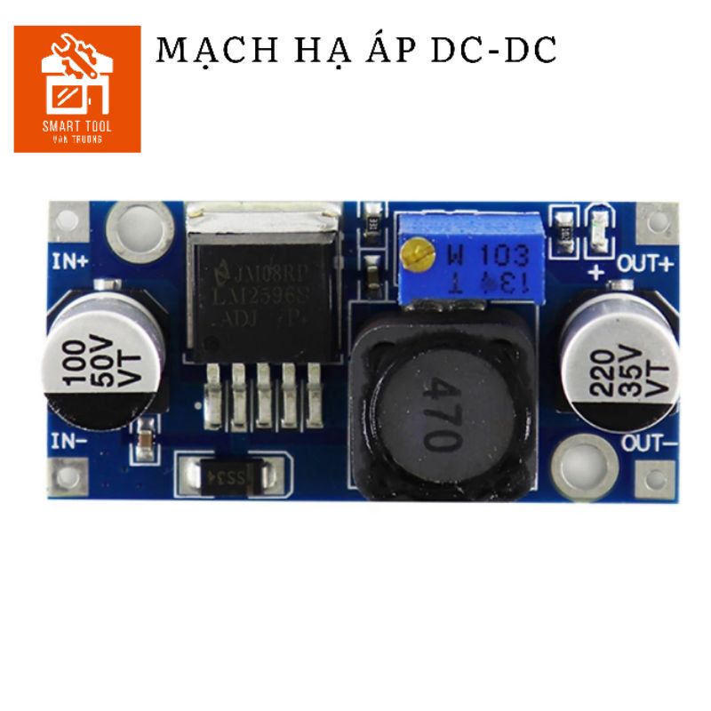 Mạch hạ áp Buck DC-DC LM2596 3A ( Vào 4-35VDC - Ra 1-30VDC )