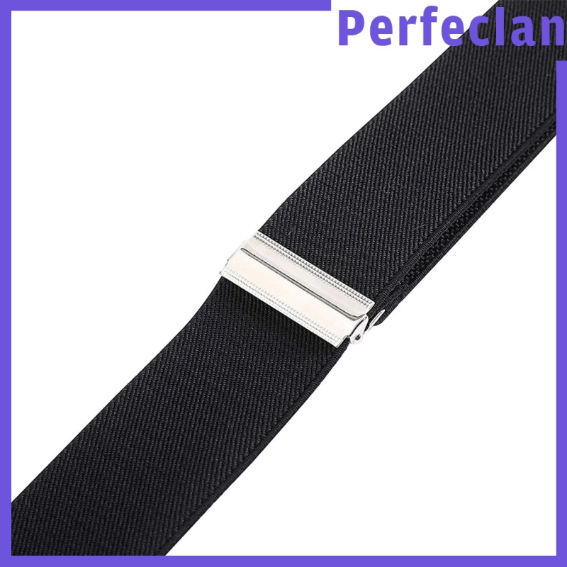 [Perfeclan] Dây Đai Tuxedo Thắt Lưng Co Giãn Bản Rộng Cài Nút Có Thể Điều Chỉnh Cho Nam