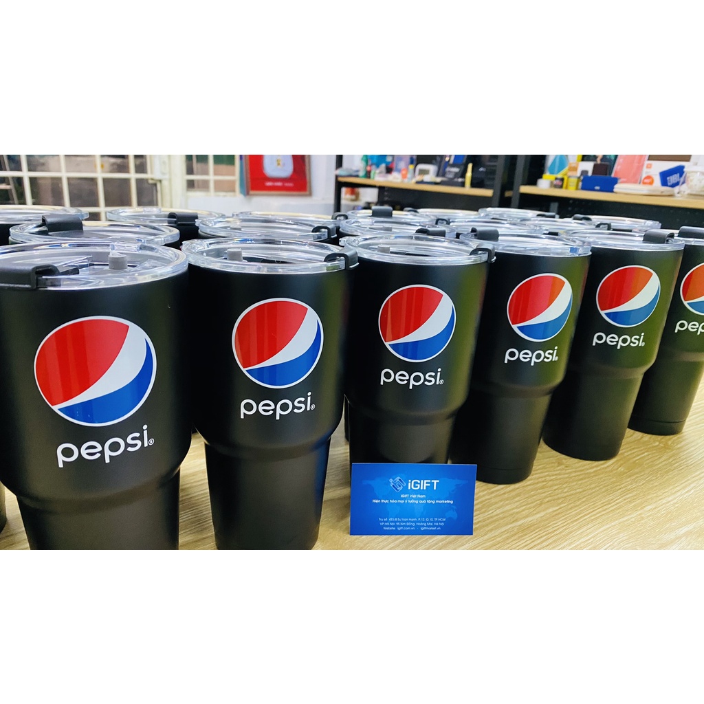 Ly giữ nhiệt inox Rap Việt 900 ml Pepsi - LY Thái Lan, Đồ khuyến mãi của Pepsi Giao ngẫu nhiên