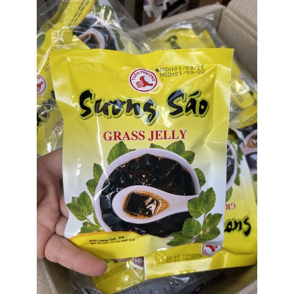 Sương sáo đen (có dầu chuối kèm) Tuấn Phương -50gr