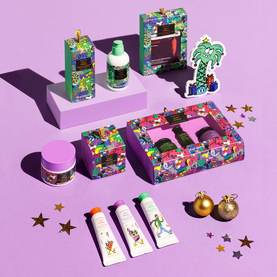 (Phiên bản giới hạn) Bộ dưỡng da mùa đông innisfree Winter Glow Skin Set Green Holidays Limited Edition | BigBuy360 - bigbuy360.vn