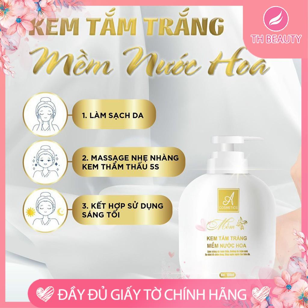 &lt;THẬT 100%&gt; Kem tắm trắng mềm nước hoa Acosmetic