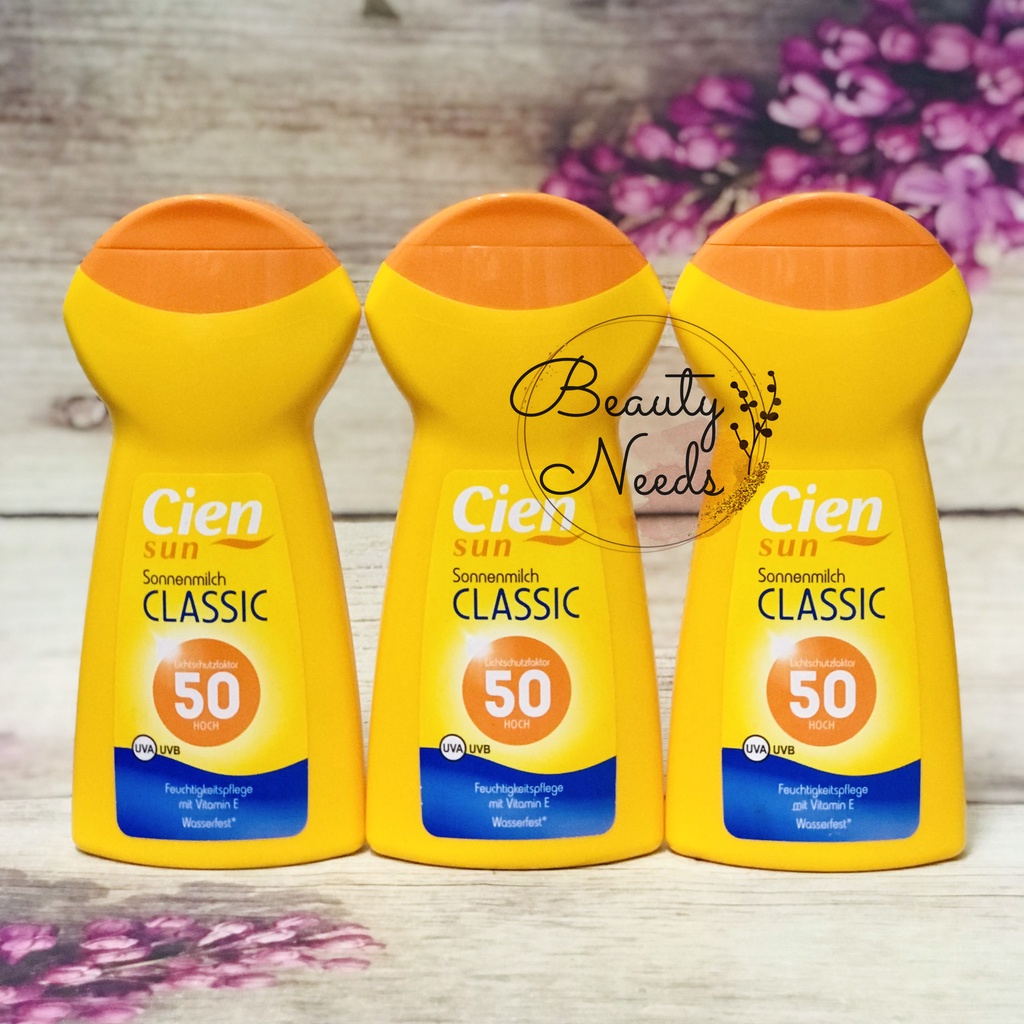 Sữa chống nắng Cien Sun Classic LSF 50 250ml Chống tia UVA UVB hàng Đức