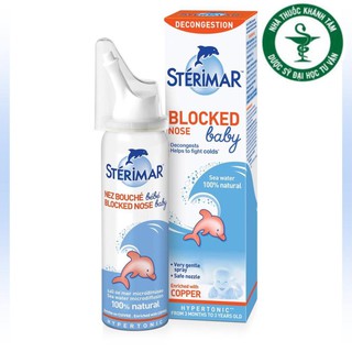 ! Xịt muối biển cá heo Sterimar 50ml