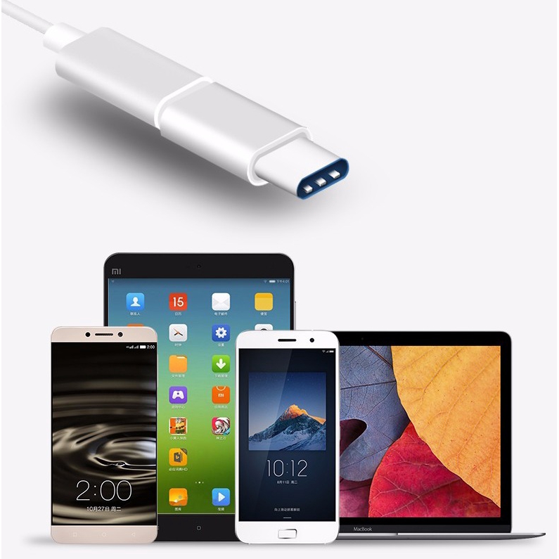 1X Đầu chuyển đổi cổng Micro USB sang type-C cho điện thoại Android