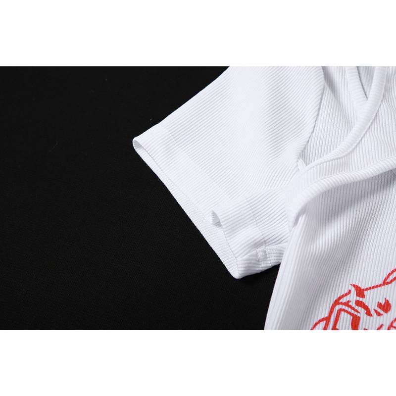 Áo Thun Tay Ngắn Cổ Tròn In Hình Rồng Thời Trang Dành Cho Nữ