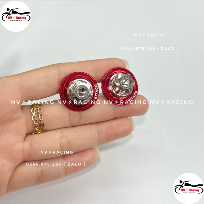 2 ốc chân phuộc inox 10ly4 salaya kèm lông đền Kitaco