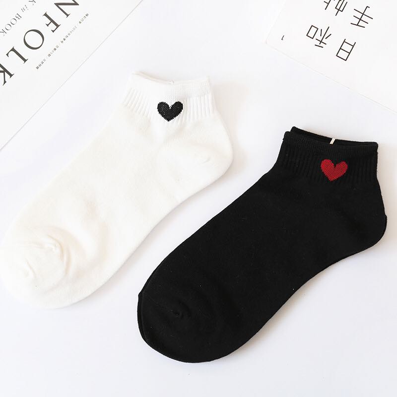 SET 10 ĐÔI TẤT CỔ NGẮN HÌNH TIM XINH XẮN GDB21