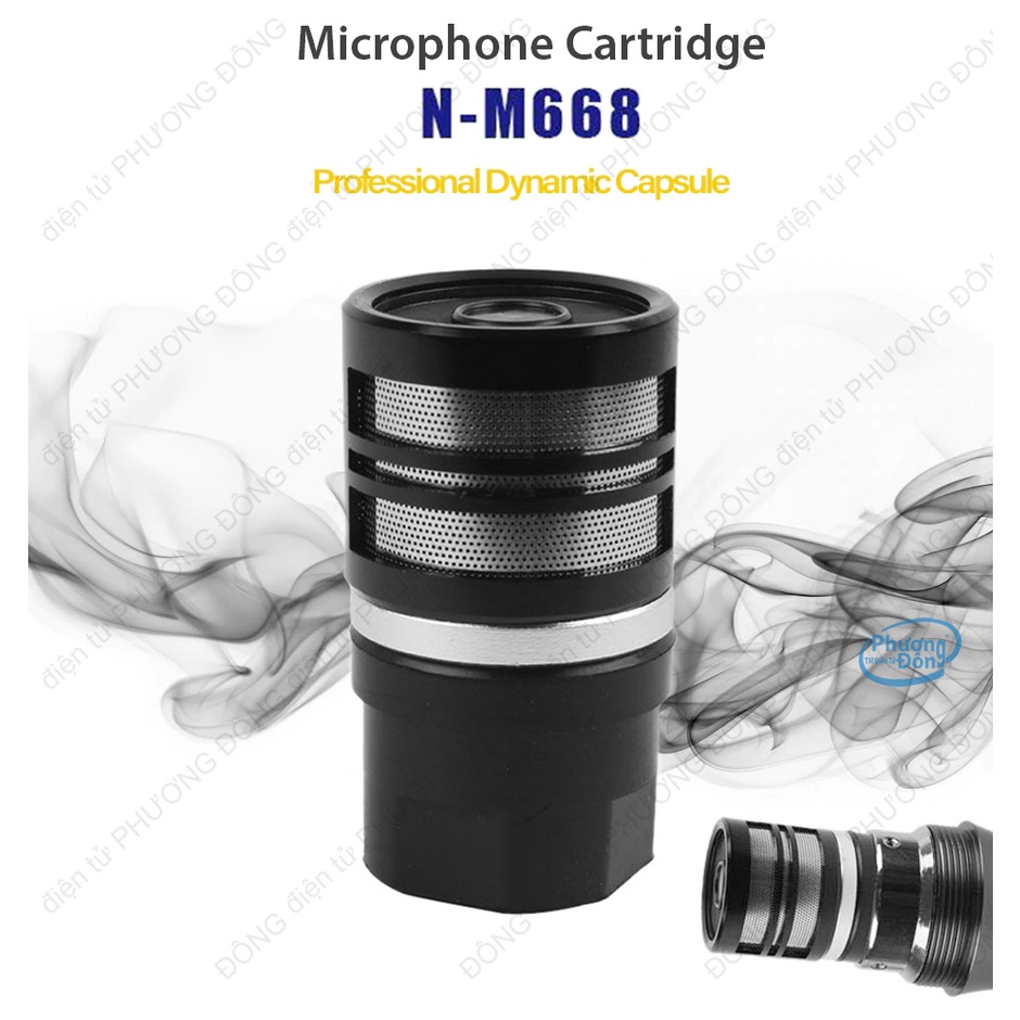Củ micro N-M668 Cardioid Dynamic âm thanh sắc nét độ nhạy cao và chống hú tốt