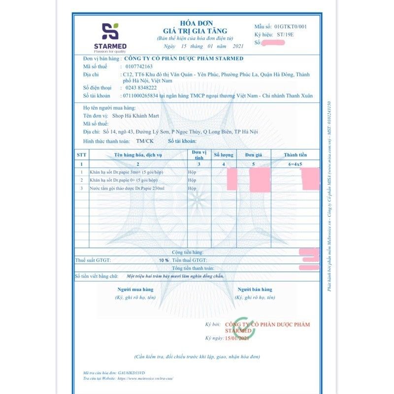 Nước tắm thảo dược Dr papie 230ml Mát Da , tăng cường sức đề kháng cho bé