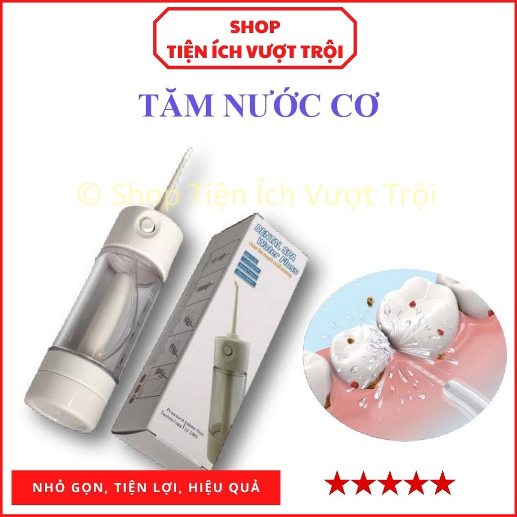Tăm nước cá nhân, tạo áp lực hơi bằng tay,an toàn, dễ sử dụng gọn nhẹ dễ dàng mang đi làm, đi du lịch-Tiện Ích Vượt Trội