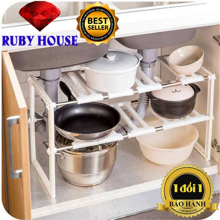 Kệ gầm bếp đa năng INOX 304 HÀNG LOẠI 1, kệ đựng dụng cụ nhà bếp, để giày dép, đồ dùng nhà tắm tiên lơi-Ruby House