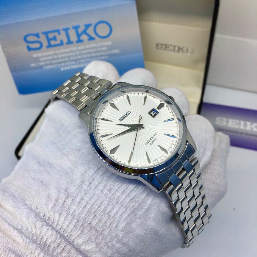 Đồng hồ Seiko nam - Khung thép không gỉ - Mặt kính cong chống sước - Giá rẻ không ở đâu rẻ hơn seiko-Shop | BigBuy360 - bigbuy360.vn