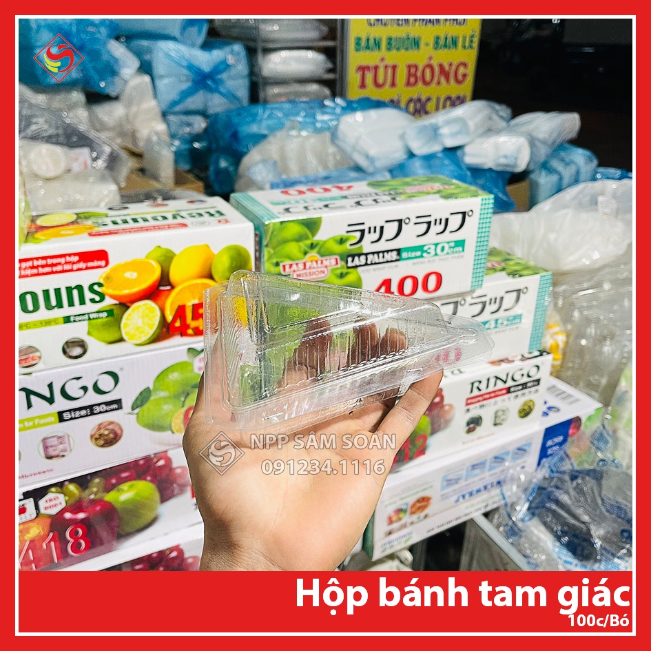 100 cái Hộp tam giác đựng bánh