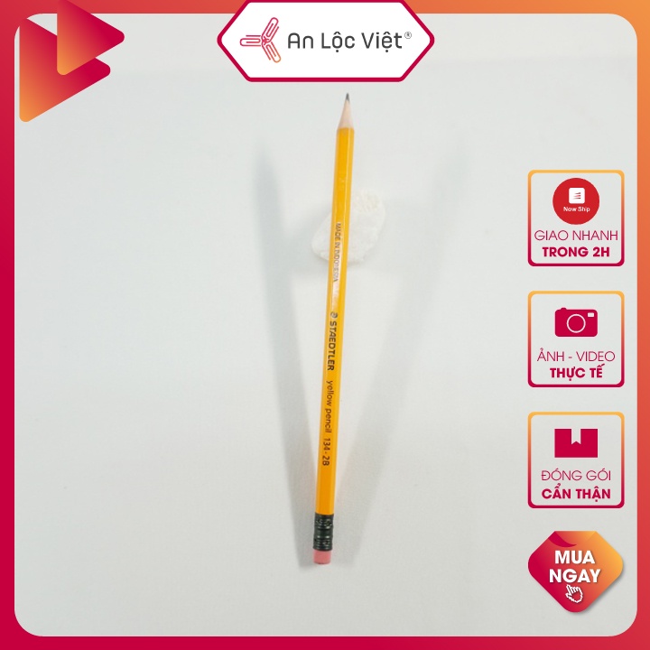 Combo 5 Bút chì chuốt Staedtler 134 - Bút chì gỗ 2B Thiên Long GP01