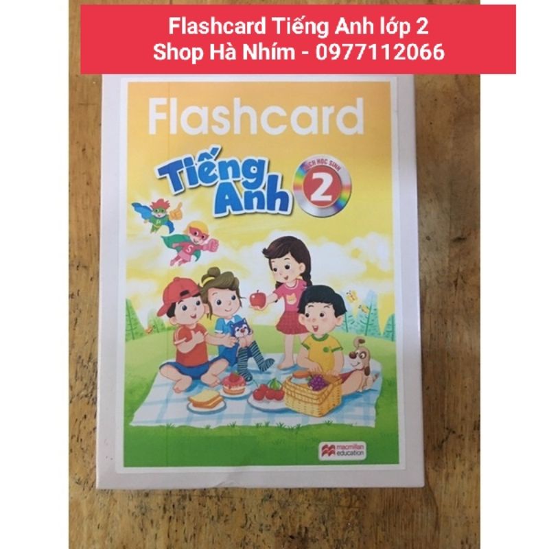 Flashcard Tiếng Anh lớp 2 mới Macmillan - BGD (Cán bóng or ép plastic)