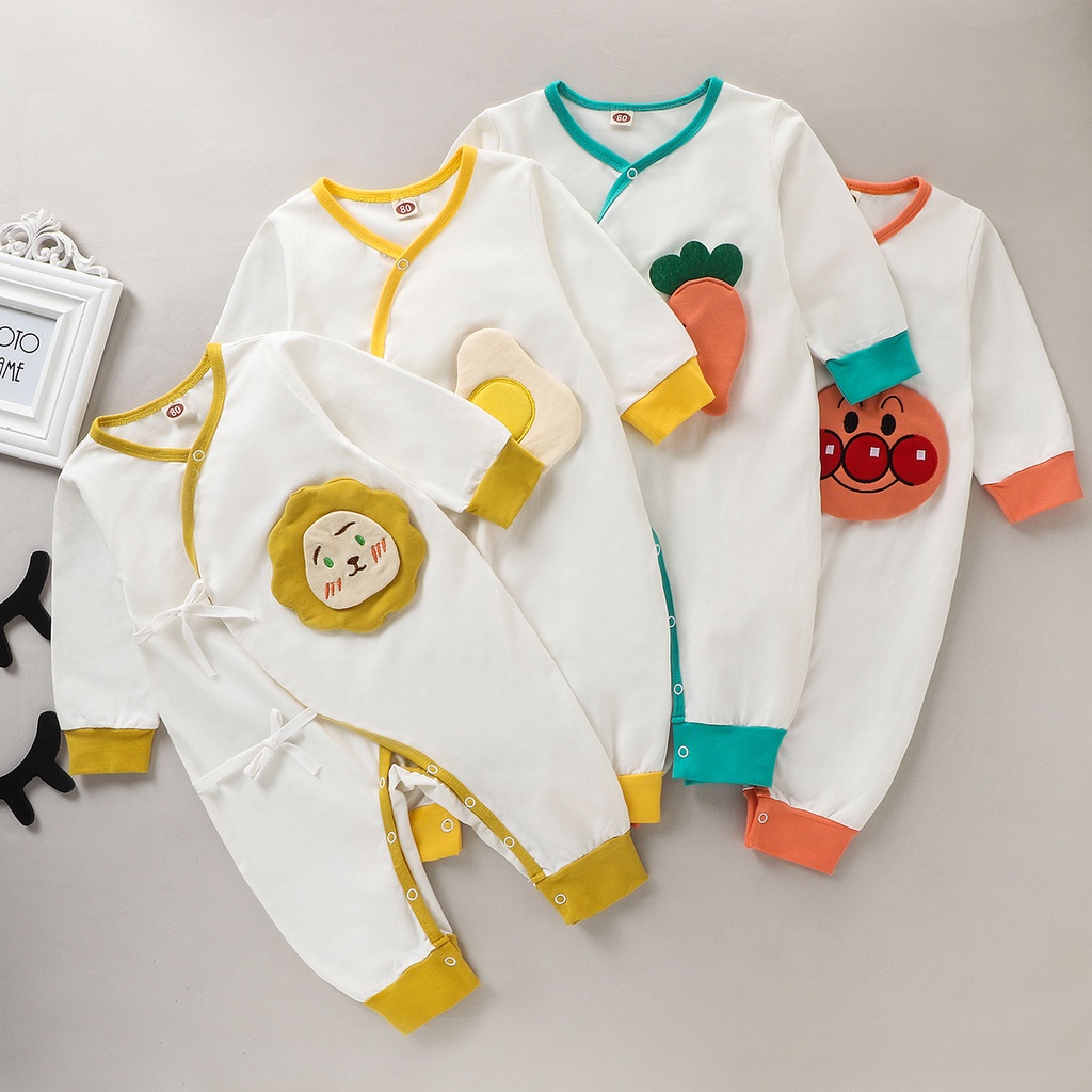 Áo liền quần DàI Tay One Piece Cho Bé Sơ Sinh