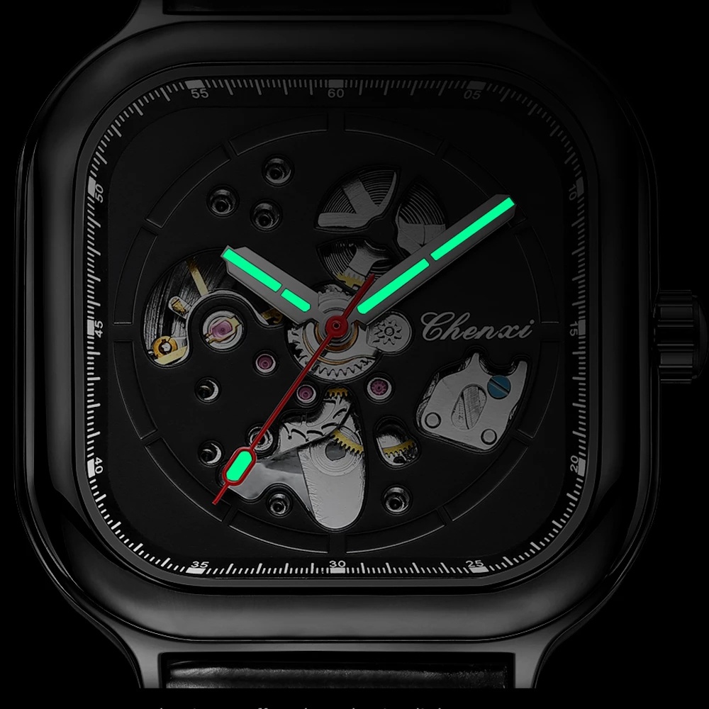 Đồng Hồ Cơ Tự Động Chexi Chống Thấm Nước Phong Cách Doanh Nhân Cho Nam