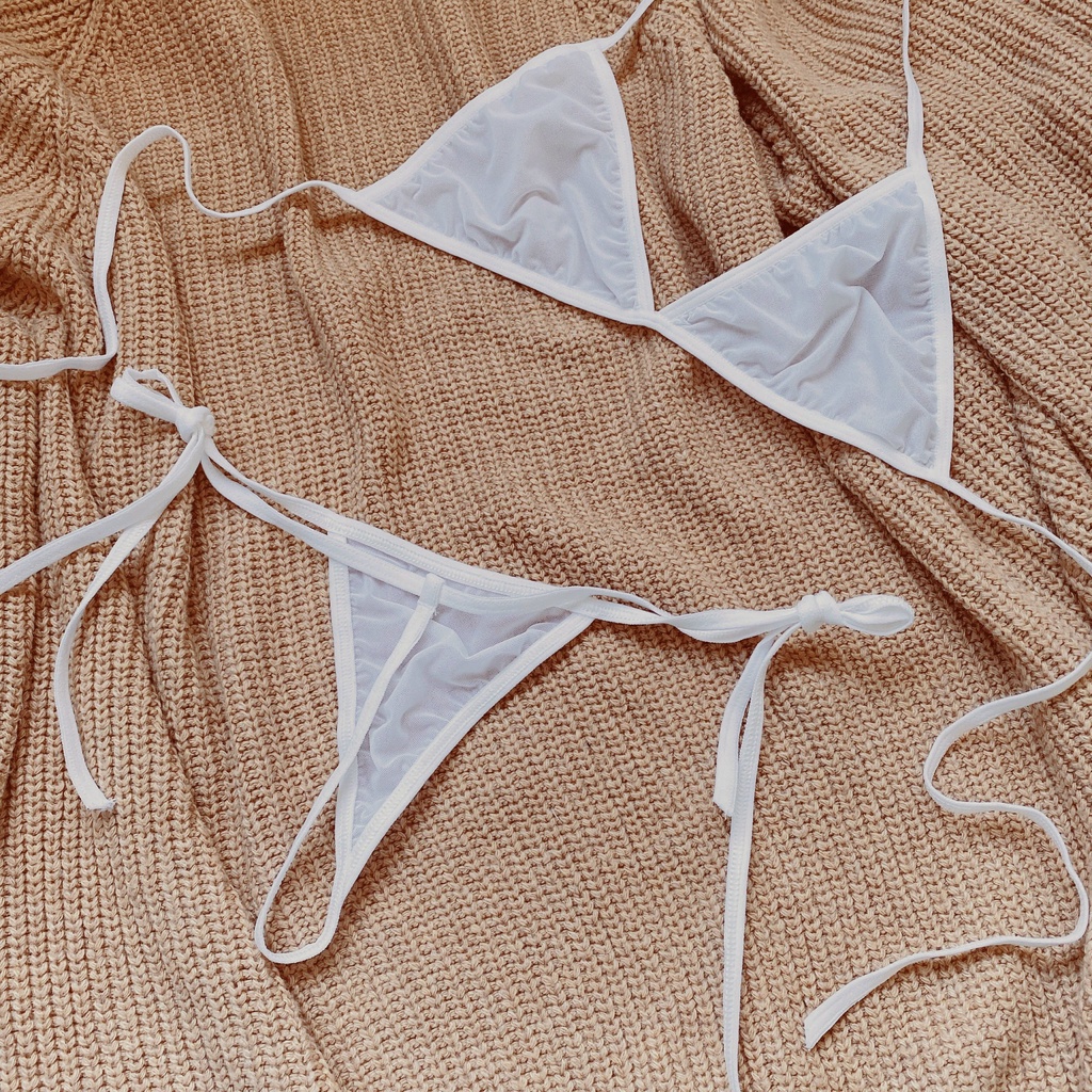 SET27 - Bộ đồ lót sexy gợi cảm - Set bra ren lưới xuyên thấu- cochunhoquan11