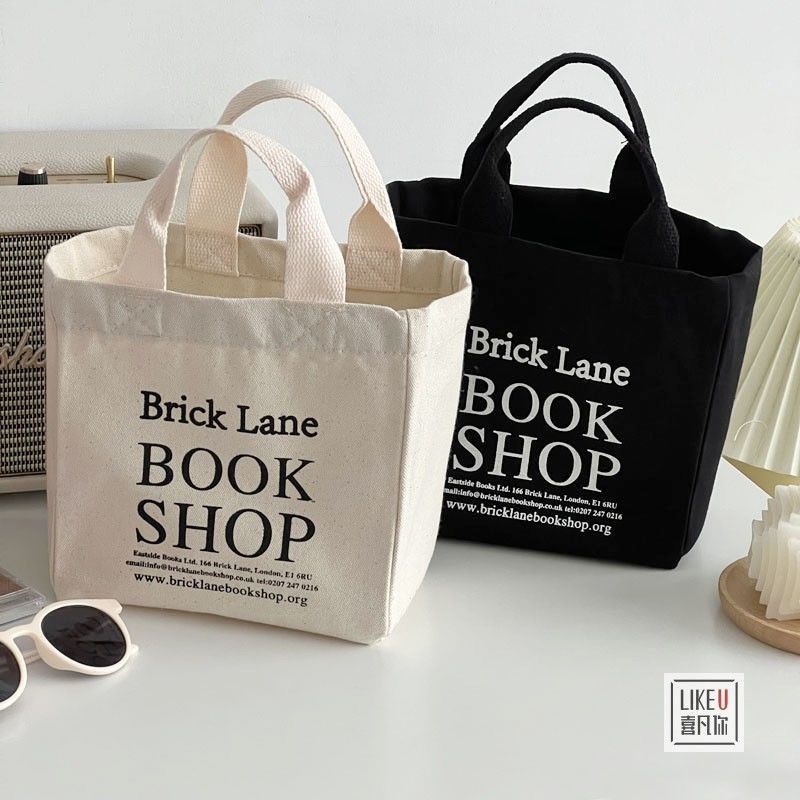 Túi Tote Vải Canvas Đựng Hộp Cơm Phong Cách Nhật Bản Mẫu Mới 2022