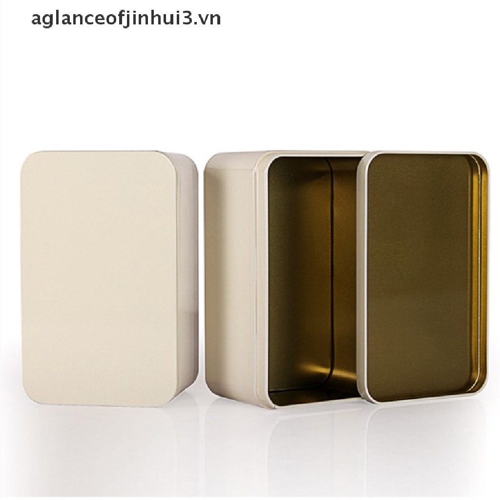 1 Hộp Thiếc Đựng Trà / Bánh Quy / Bánh Quy Bằng Thiếc