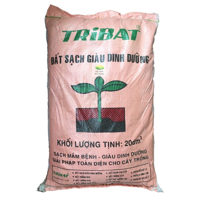 ĐẤT SẠCH TRIBAT CHUYÊN DÙNG TRỒNG RAU, TRỒNG HOA, CÂY CẢNH BAO 20dm3