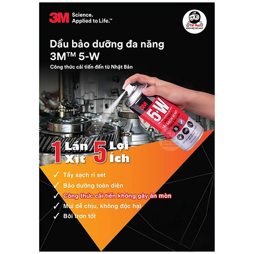 Chai Xịt Tẩy Rửa Bôi Trơn Và Chống Rỉ Sét  3M 5W  310g