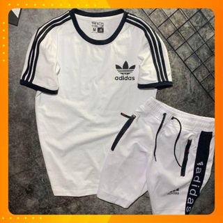 Áo thun adi 3 sọc diền tay ( Có cả set như hình )