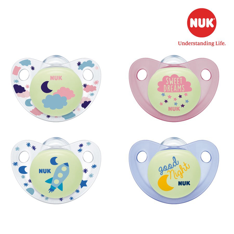 Bộ 2 ty giả NUK Silicone Night/Day