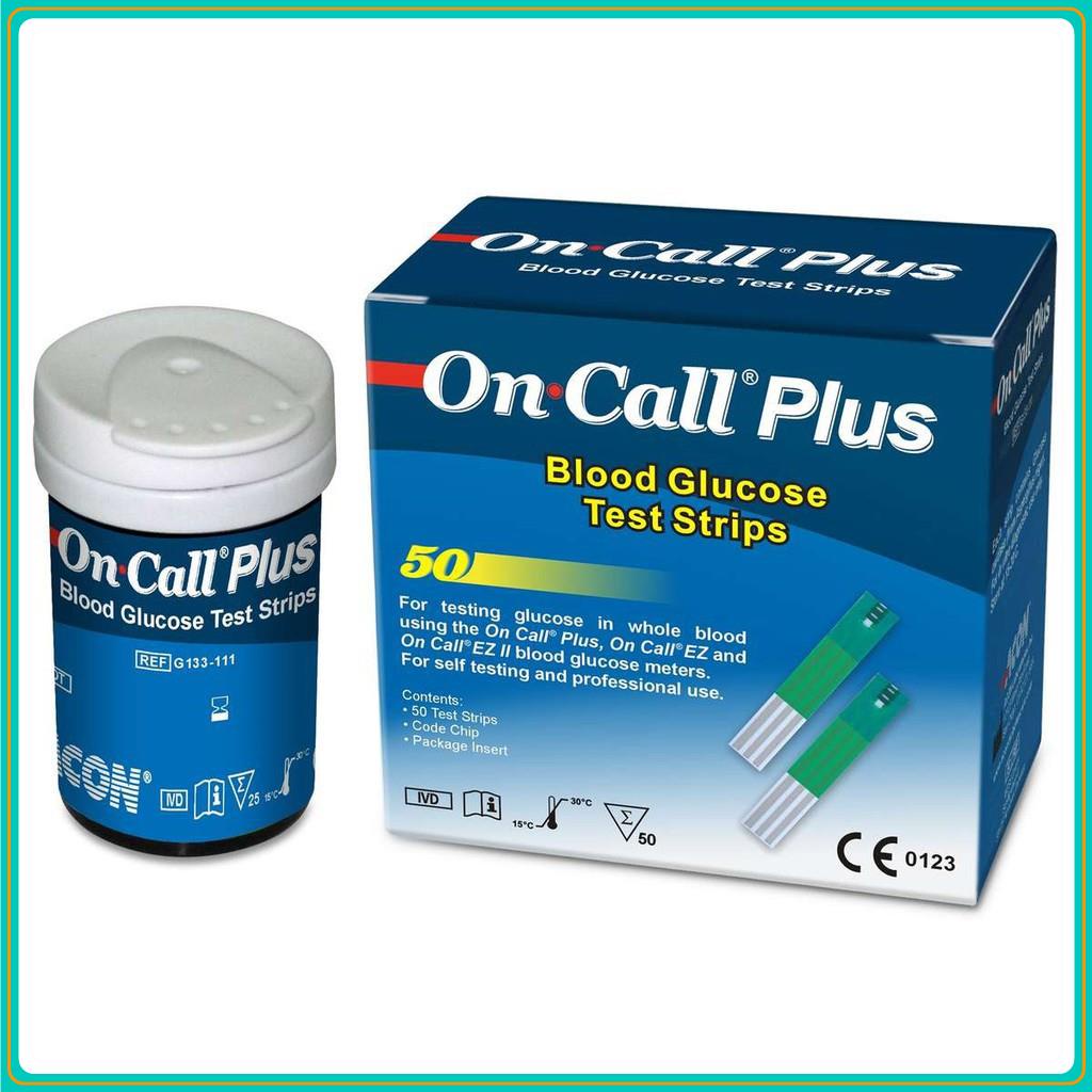 [Sản xuất tại Mỹ] Que thử đường huyết Acon On-Call Plus - Dùng Cho Máy Đo Đường Huyết On-Call Plus, On Call EZ, On Call