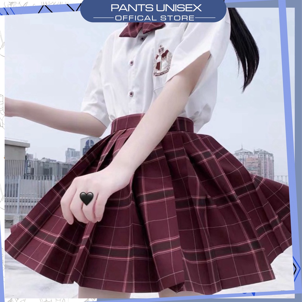 ⚡ Chân Váy Caro Xếp Ly Dáng Xòe Ulzzang  Pantsunisex✨