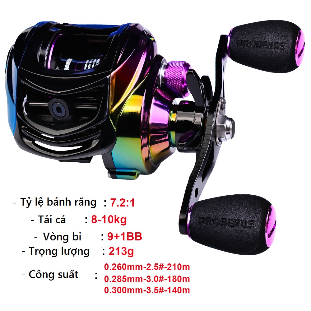 [Tặng 1 hạt chụp mà ní cao cấp] Máy Câu Cá Ngang 7 Màu MA01 Thiết Kế Titan Cao Cấp Chuyên Câu Lure - Sanami Fishing