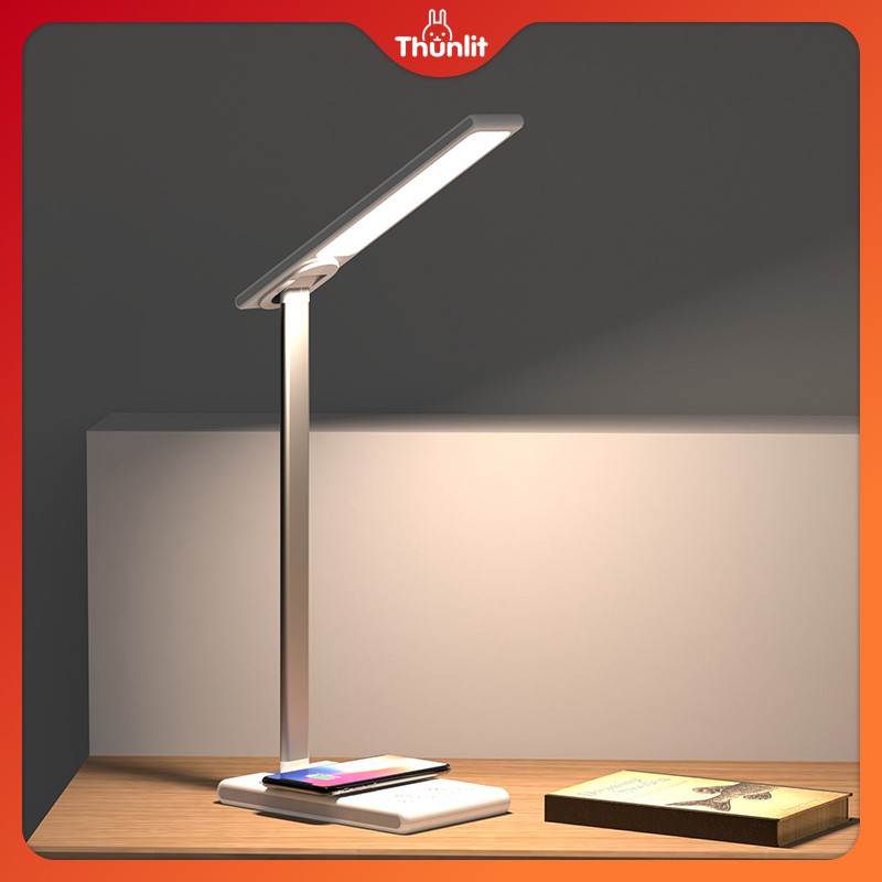 Đèn Thunlit không dây 10W hẹn giờ tắt cắm điện sạc pin độ sáng điều chỉnh được 3 nhiệt độ màu