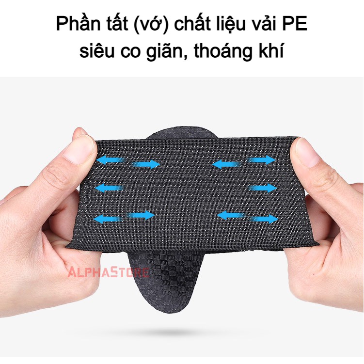 Vớ Bàn Chân Bẹt, Tất Chỉnh Hình Bàn Chân Phẳng Dầy 2.3cm, Chất Liệu EVA - Lót Giày Bàn Chân Bẹt Dạng Tất, Đi Trong Nhà