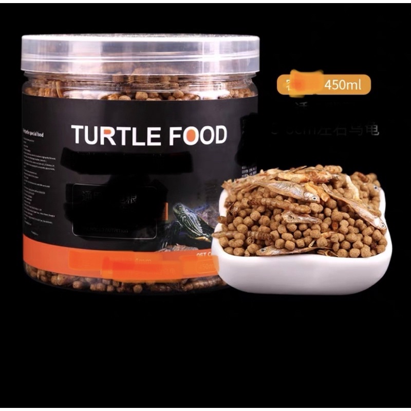 Thức ăn rùa nước 450ml  Kết hợp dinh dưỡng 4 trong 1 được rùa yêu thích