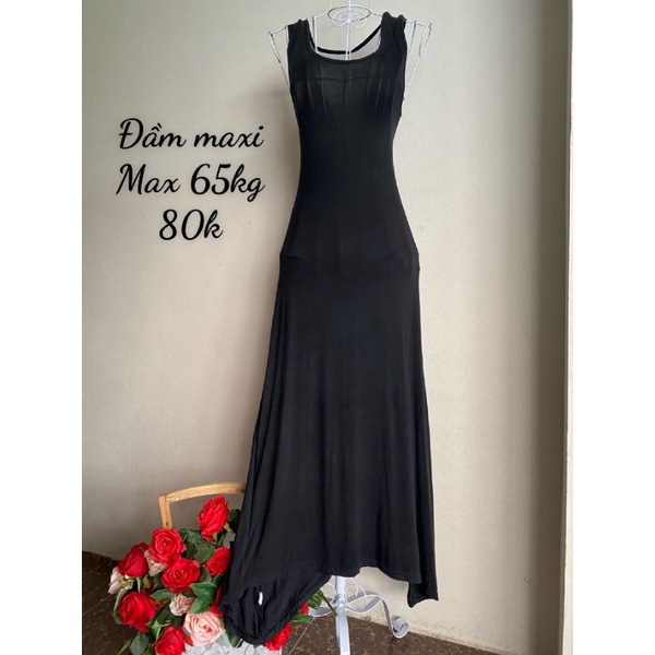 Đầm maxi thun