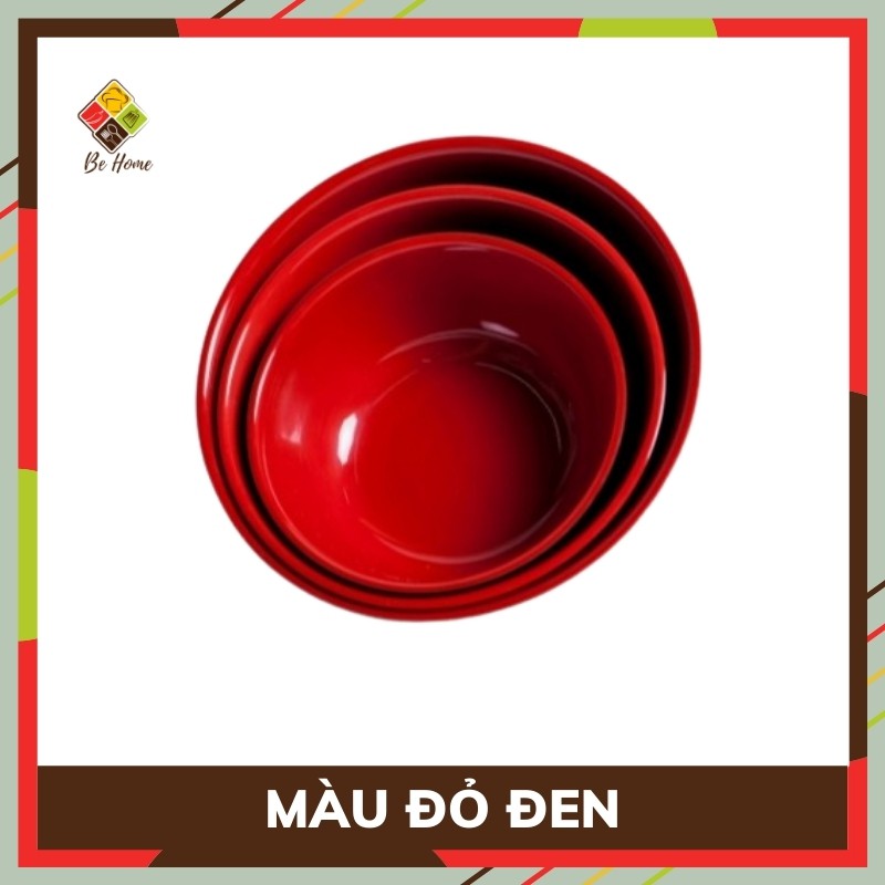 Tô Nhựa Melamine BEHOME Bát Đĩa Nhựa Bộ Bát Ăn Cơm To Melamine Tô Ăn Phở Chịu nhiệt độ Cao Hàng Cao Cấp Hàn Quốc