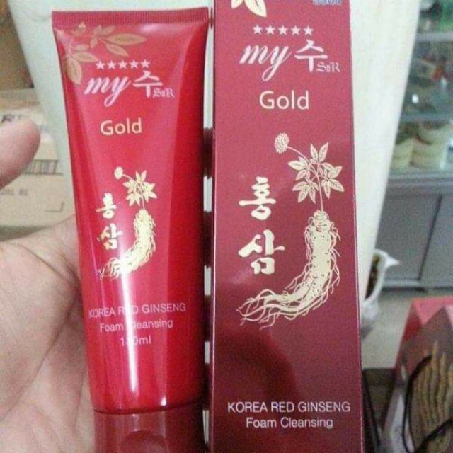 Sữa rửa mặt sâm đỏ My gold