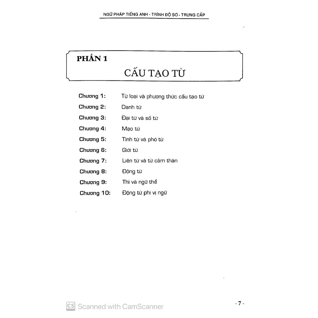 Sách - Giáo Trình Ngữ Pháp Tiếng Anh (Trình Độ Sơ - Trung Cấp)