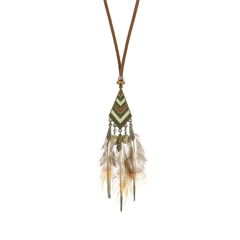 Vòng cổ dài tua rua, vòng cổ đi biển phong cách vintage boho cá tính