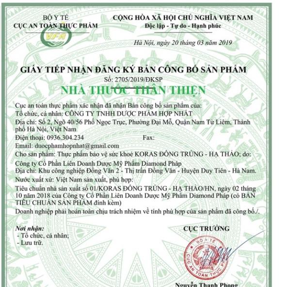 Koras Đông Trùng Hạ Thảo - Hỗ trợ tăng cường tiêu hóa và giúp ăn ngon miệng (60 viên)